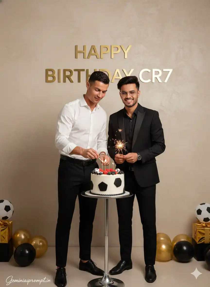 Cristiano Ronaldo Birthday Ai Photo Prompt