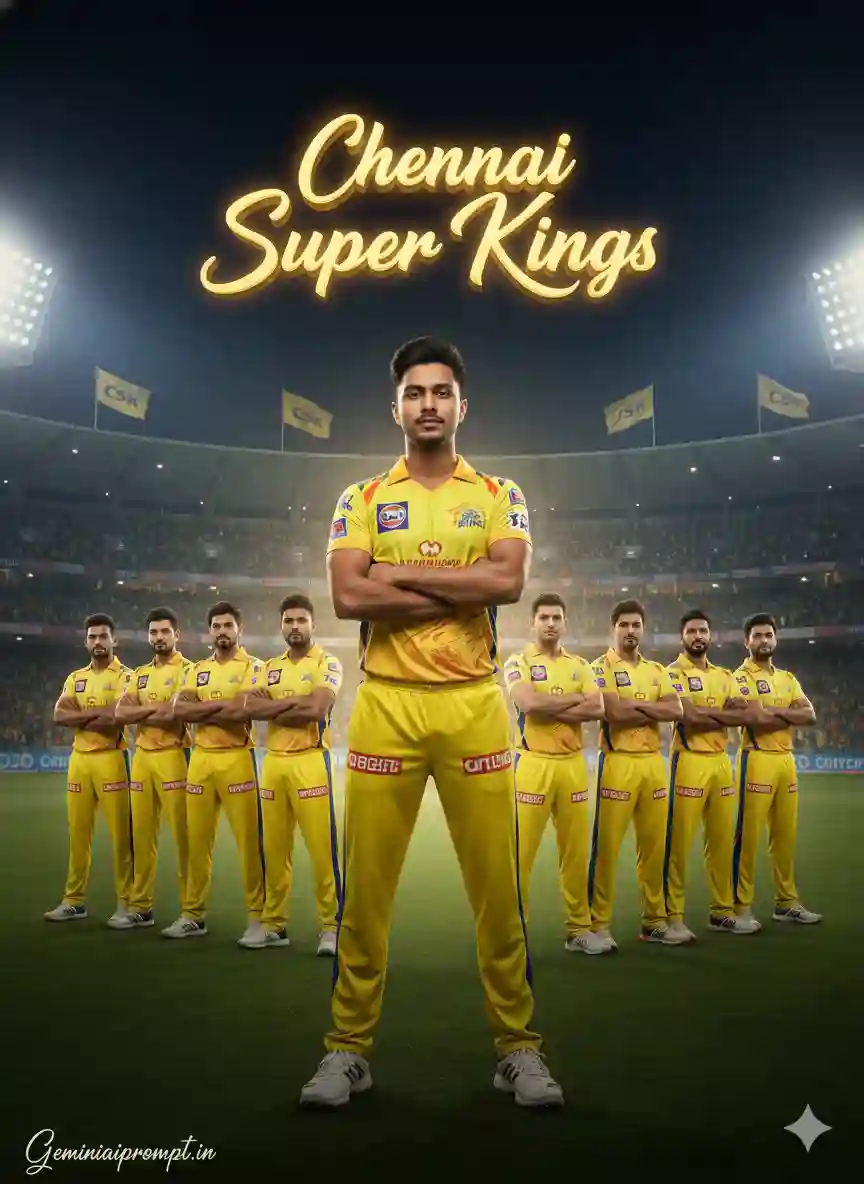 Google Gemini IPL Cricket Teams Ai Photo Editing Prompt