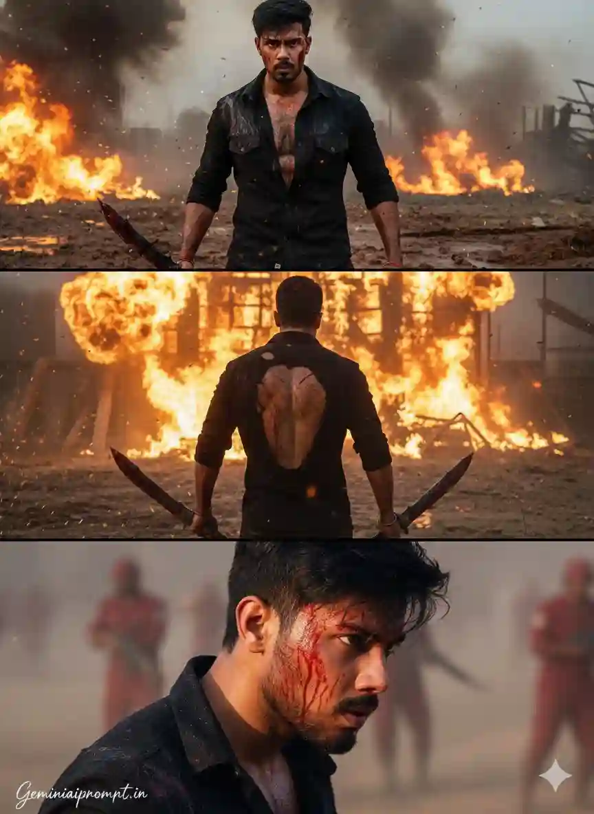 Salaar Movie Poster Photo Editing Prompt